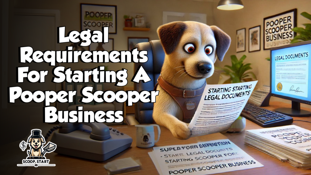 Legal requirements for starting a pooper scooper business.