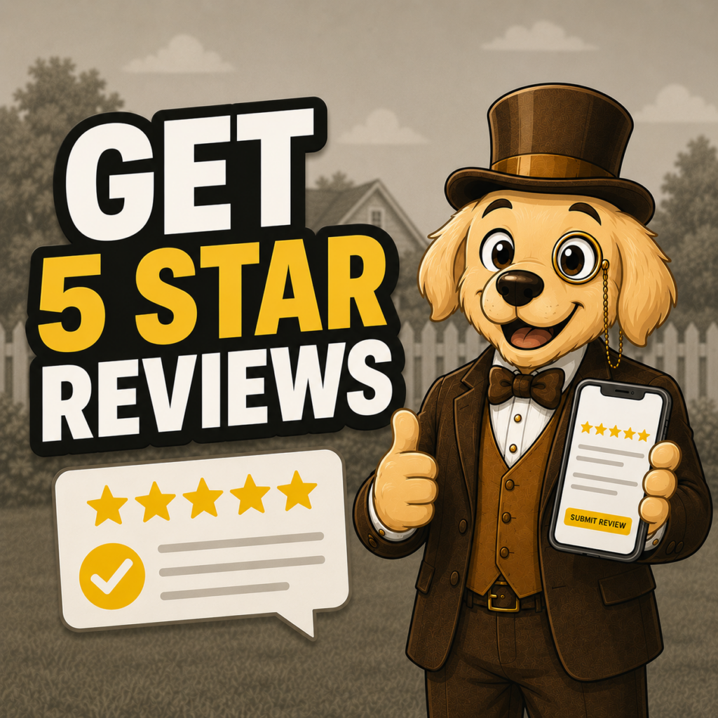 Winston from PSM looking at his 5 star reviews on his phone.