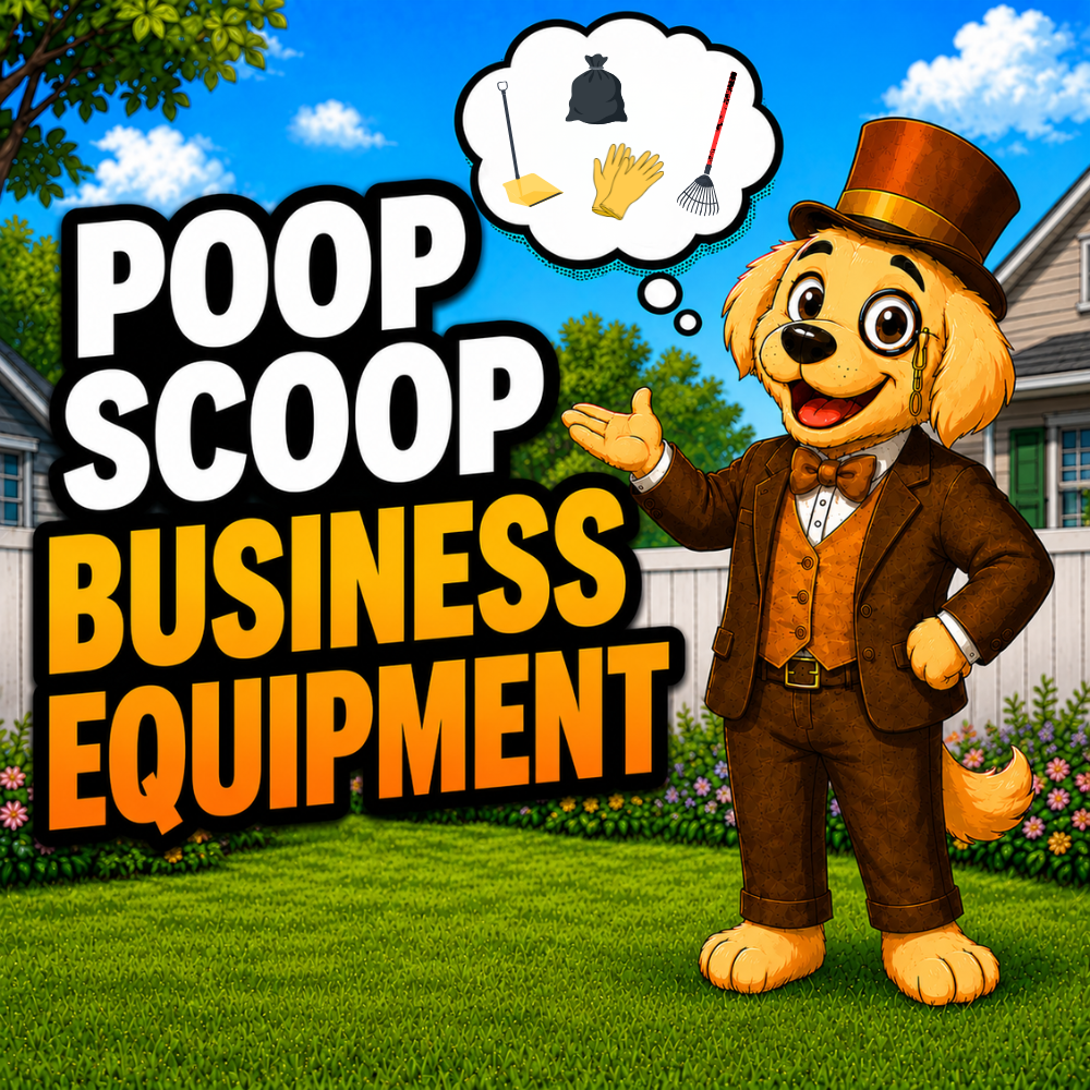 Winston from PSM talking about pooper scooper business equipment in his back yard.